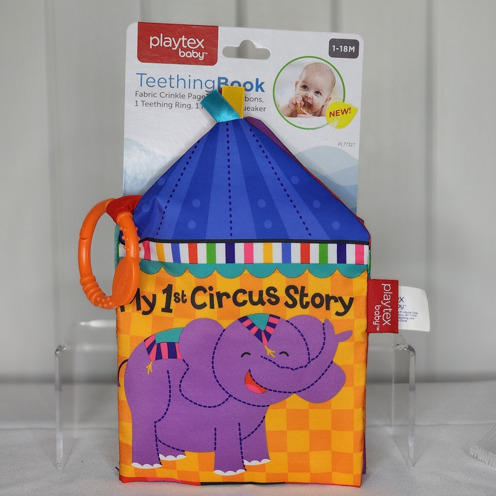 Playtex My 1st Circus Story Teething Book - Multicolor